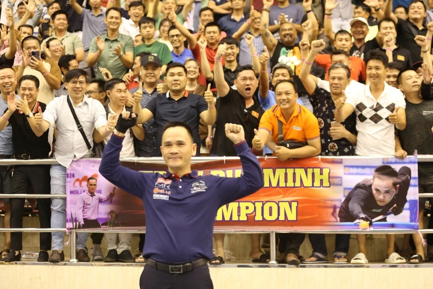 Duc Minh amazingly triumphs at HCM City World Cup 3-Cushion 2024